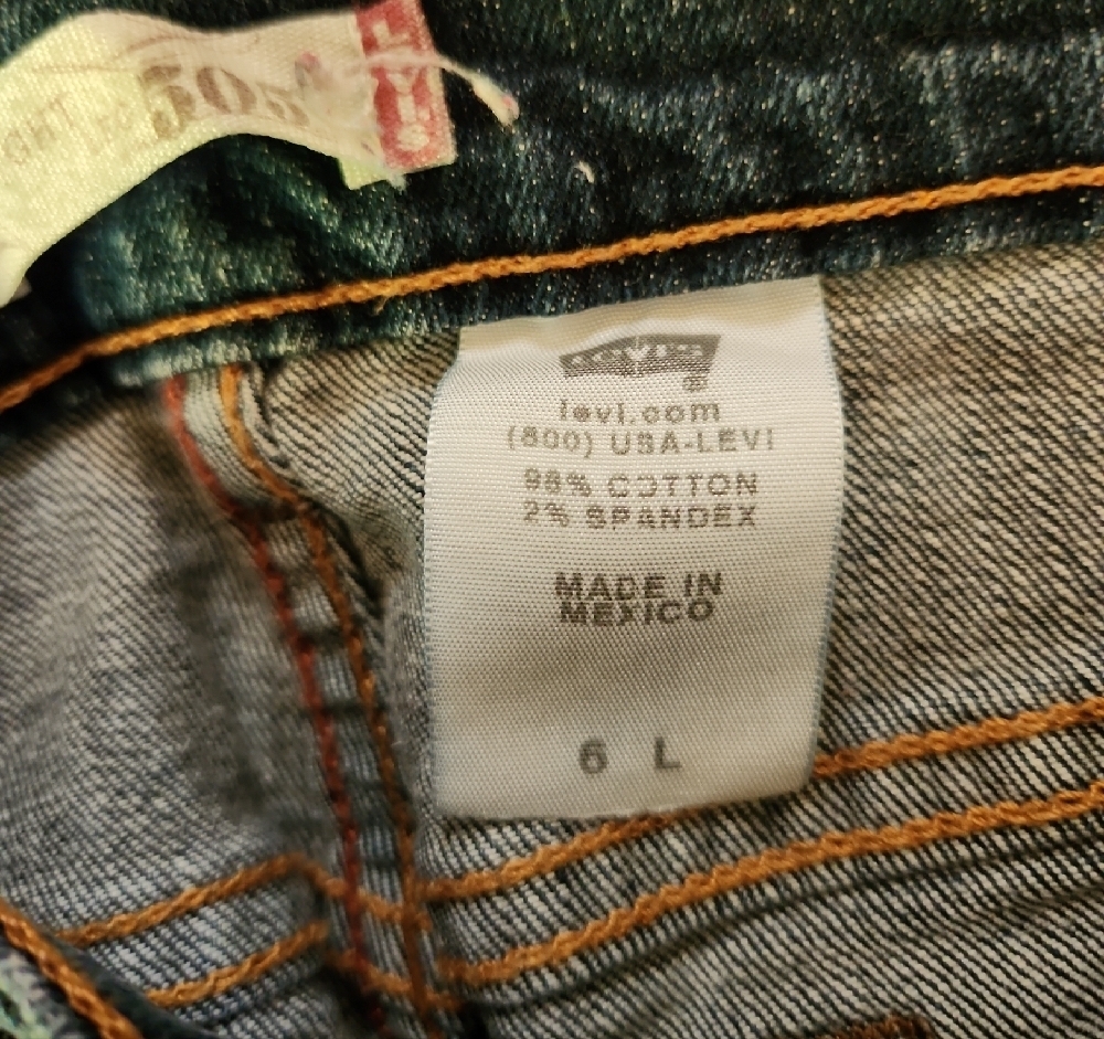 Levi's Dark Blue Straight Leg Women's Jeans - Picture 7 of 7